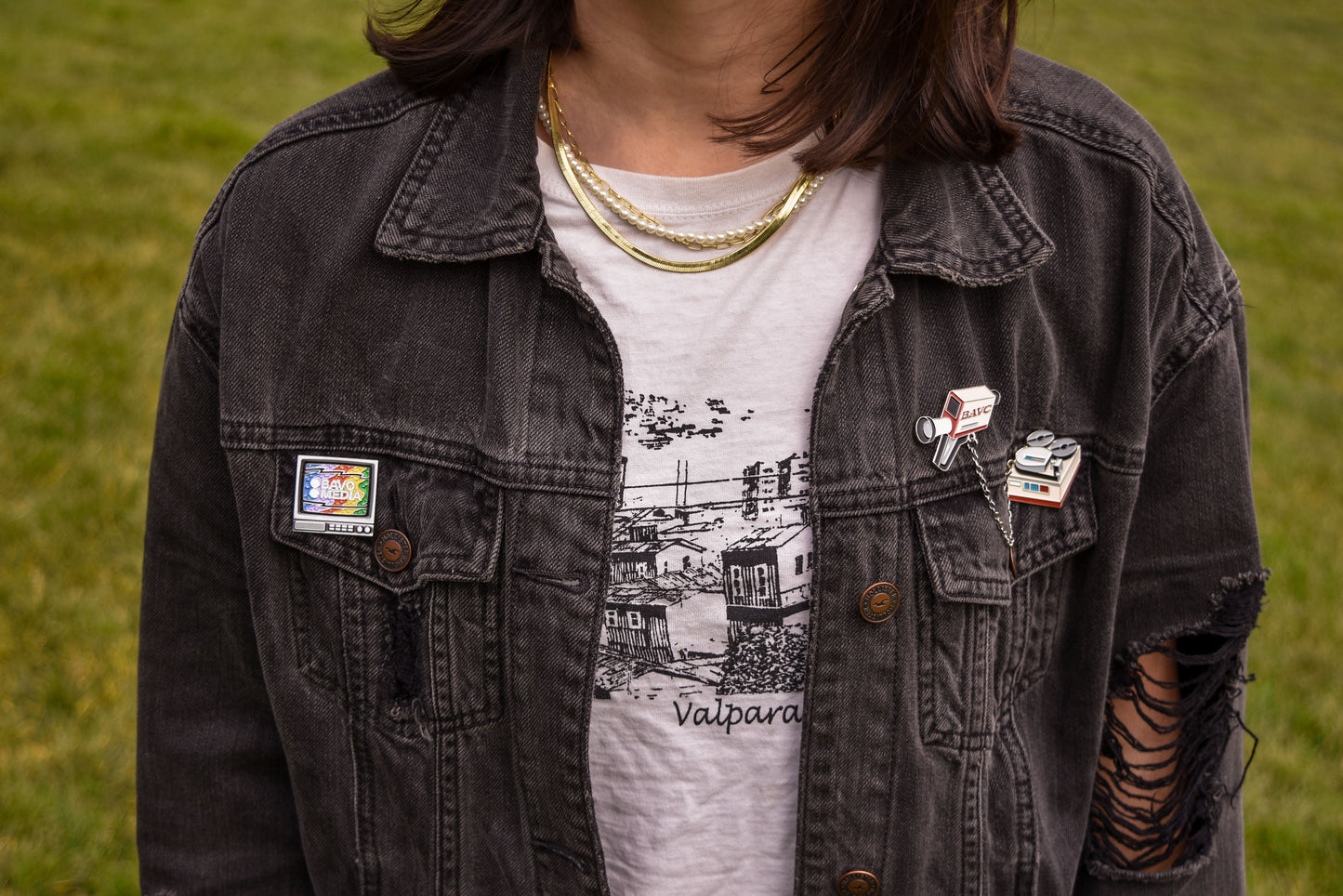 Retro TV Enamel Pin
